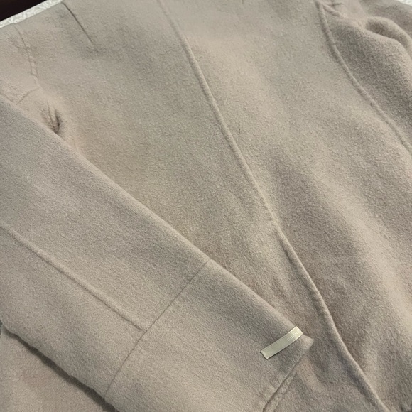 S MaxMara Pea Coat Short Length Beige - Small Angora Wool Blend - Picture 16 of 16